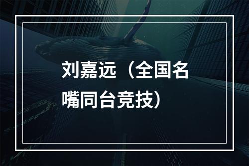 刘嘉远（全国名嘴同台竞技）