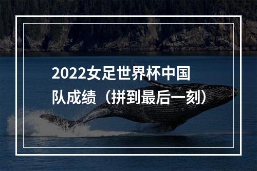 2022女足世界杯中国队成绩（拼到最后一刻）