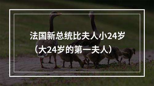 法国新总统比夫人小24岁（大24岁的第一夫人）