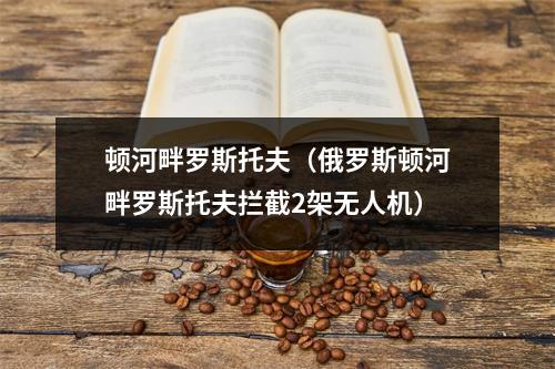 顿河畔罗斯托夫（俄罗斯顿河畔罗斯托夫拦截2架无人机）