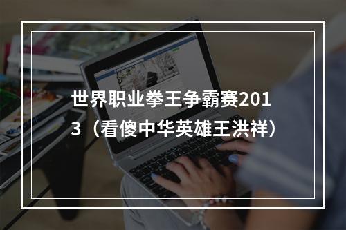 世界职业拳王争霸赛2013（看傻中华英雄王洪祥）