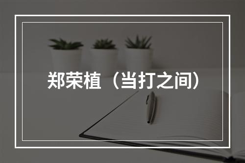 郑荣植（当打之间）