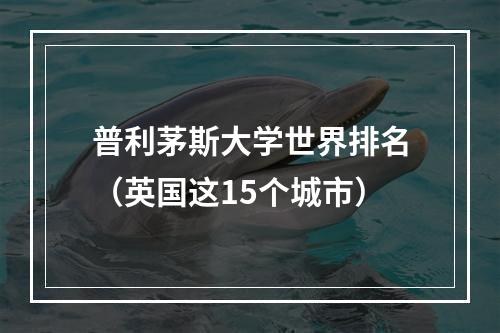 普利茅斯大学世界排名（英国这15个城市）