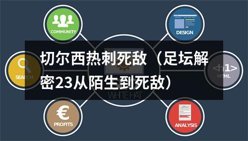 切尔西热刺死敌（足坛解密23从陌生到死敌）