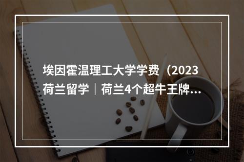 埃因霍温理工大学学费（2023荷兰留学｜荷兰4个超牛王牌专业有哪些对应知名院校怎么选）
