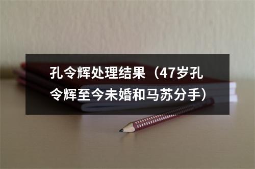孔令辉处理结果（47岁孔令辉至今未婚和马苏分手）