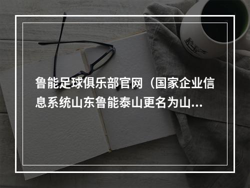 鲁能足球俱乐部官网（国家企业信息系统山东鲁能泰山更名为山东泰山足球俱乐部）