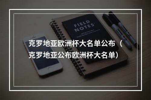 克罗地亚欧洲杯大名单公布（克罗地亚公布欧洲杯大名单）