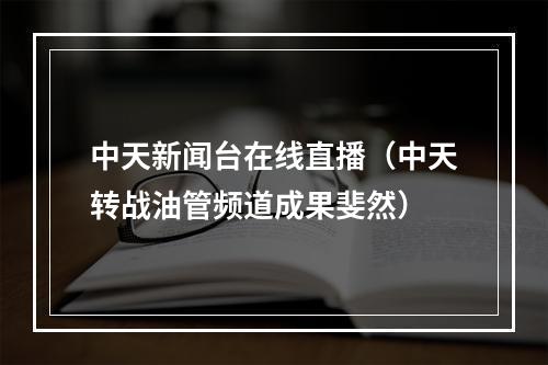 中天新闻台在线直播（中天转战油管频道成果斐然）