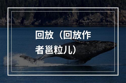 回放（回放作者邕粒儿）