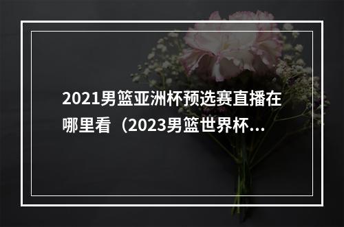 2021男篮亚洲杯预选赛直播在哪里看（2023男篮世界杯正在直播中国男篮VS波多黎各现场高清全程观看）