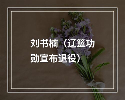 刘书楠（辽篮功勋宣布退役）