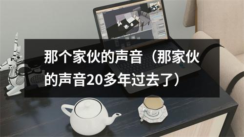 那个家伙的声音（那家伙的声音20多年过去了）