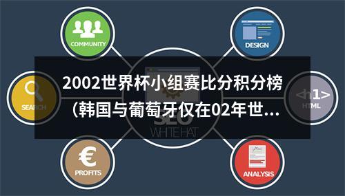 2002世界杯小组赛比分积分榜（韩国与葡萄牙仅在02年世界杯交手一次）