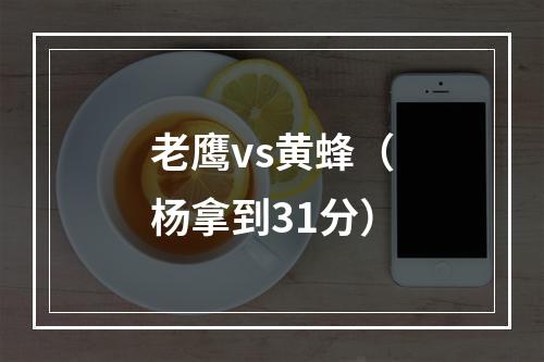 老鹰vs黄蜂（杨拿到31分）