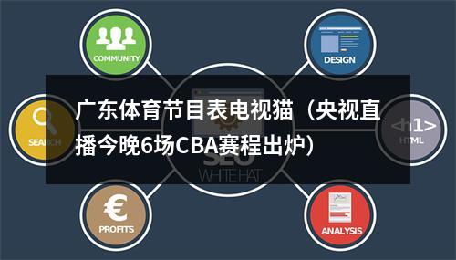 广东体育节目表电视猫（央视直播今晚6场CBA赛程出炉）