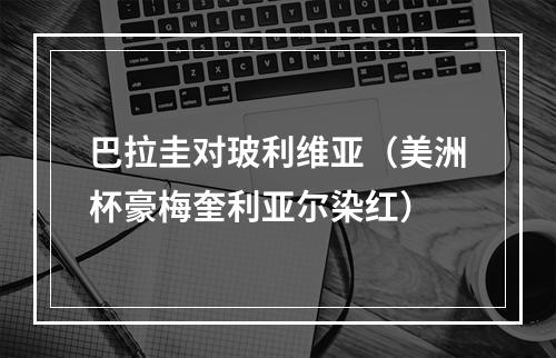 巴拉圭对玻利维亚（美洲杯豪梅奎利亚尔染红）