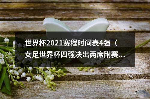 世界杯2021赛程时间表4强（女足世界杯四强决出两席附赛程亚洲之光熄灭）