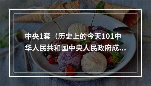 中央1套（历史上的今天101中华人民共和国中央人民政府成立）