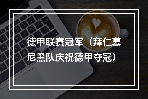 德甲联赛冠军（拜仁慕尼黑队庆祝德甲夺冠）