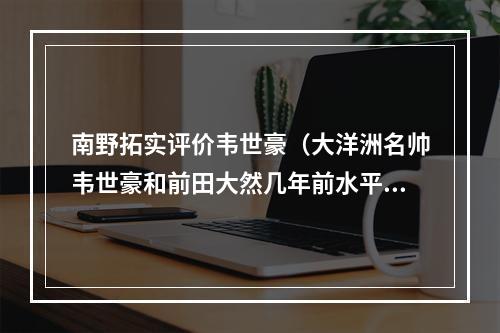 南野拓实评价韦世豪（大洋洲名帅韦世豪和前田大然几年前水平差不多）