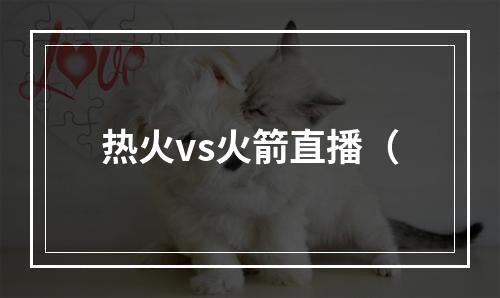 热火vs火箭直播（