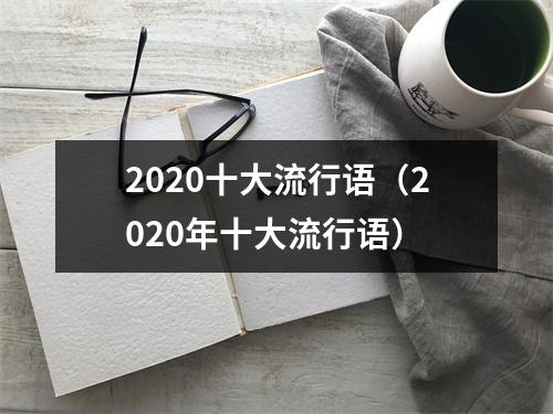 2020十大流行语（2020年十大流行语）