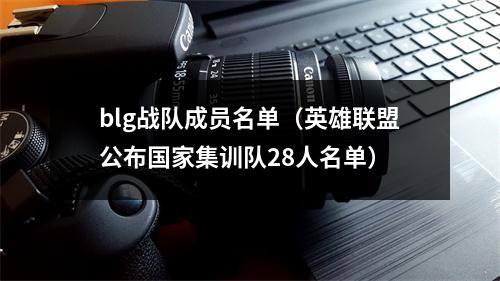 blg战队成员名单（英雄联盟公布国家集训队28人名单）