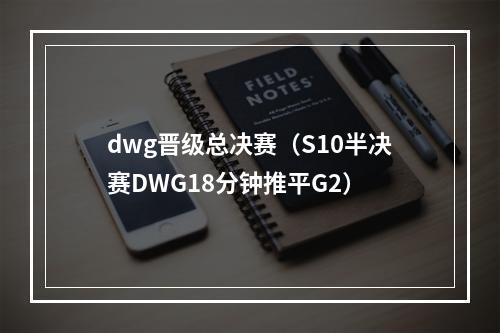 dwg晋级总决赛（S10半决赛DWG18分钟推平G2）