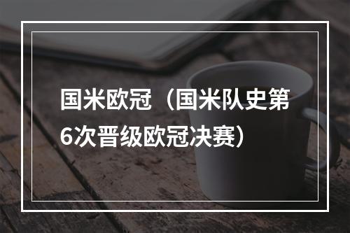 国米欧冠（国米队史第6次晋级欧冠决赛）