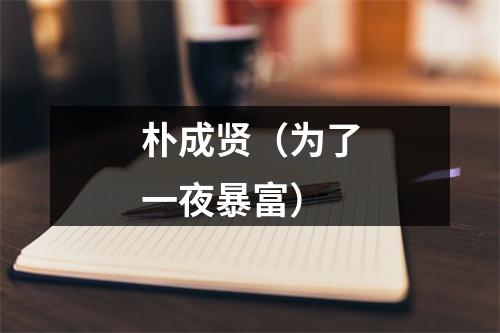 朴成贤（为了一夜暴富）