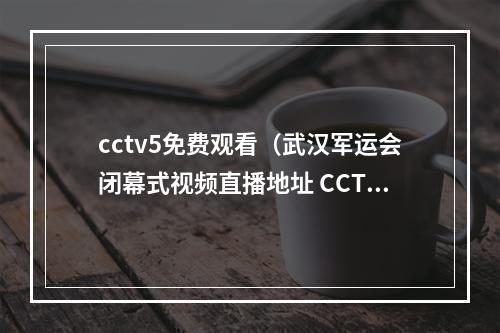 cctv5免费观看（武汉军运会闭幕式视频直播地址 CCTV5央视体育频道观看入口）