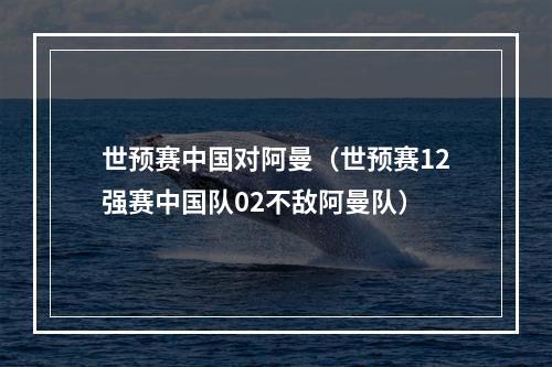 世预赛中国对阿曼（世预赛12强赛中国队02不敌阿曼队）