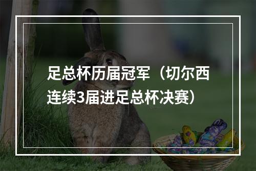 足总杯历届冠军（切尔西连续3届进足总杯决赛）