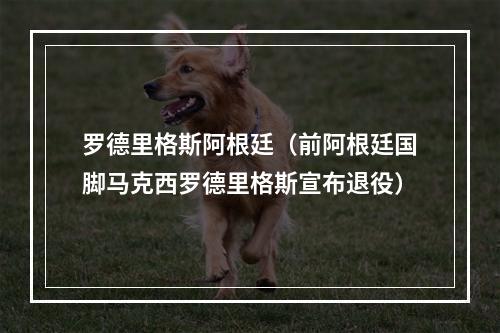 罗德里格斯阿根廷（前阿根廷国脚马克西罗德里格斯宣布退役）
