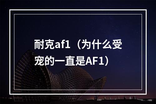耐克af1（为什么受宠的一直是AF1）