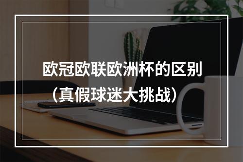 欧冠欧联欧洲杯的区别（真假球迷大挑战）