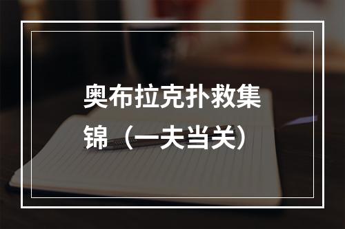 奥布拉克扑救集锦（一夫当关）