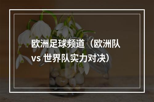 欧洲足球频道（欧洲队 vs 世界队实力对决）