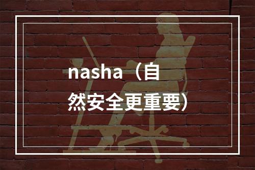 nasha（自然安全更重要）