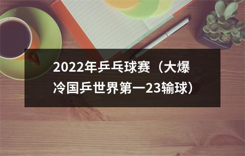 2022年乒乓球赛（大爆冷国乒世界第一23输球）