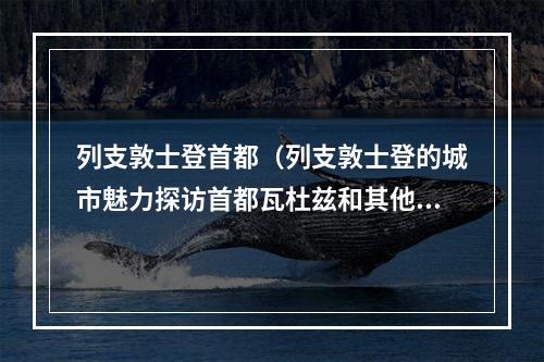 列支敦士登首都（列支敦士登的城市魅力探访首都瓦杜兹和其他城市）