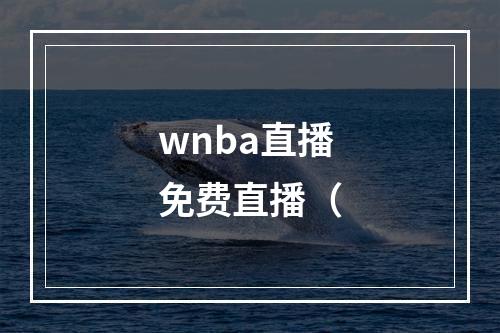 wnba直播免费直播（