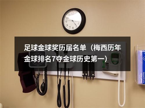 足球金球奖历届名单（梅西历年金球排名7夺金球历史第一）