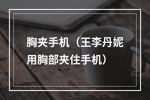 胸夹手机（王李丹妮用胸部夹住手机）