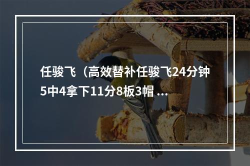 任骏飞（高效替补任骏飞24分钟5中4拿下11分8板3帽 正负值24）