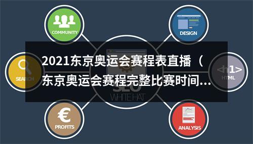 2021东京奥运会赛程表直播（东京奥运会赛程完整比赛时间表 2021奥运会项目日程时间安排）
