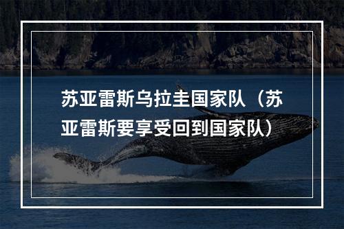 苏亚雷斯乌拉圭国家队（苏亚雷斯要享受回到国家队）